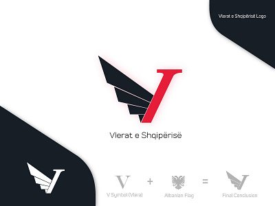 Vlerat e Shqiperise - Logo Design brand branding design graphic graphic design logo logo design media media logo vlerat vlerat e shqiperise logo design website