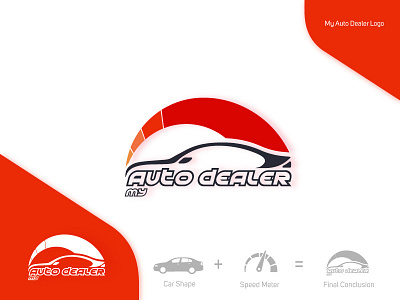 My Auto Dealer - Logo Design auto auto dealer brand branding dealer design logo logo design media media logo my auto dealer logo design website