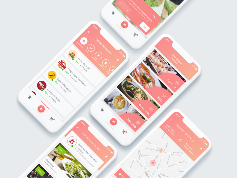 Food Deliver App - UI/UX Design by Bedri Allkja on Dribbble