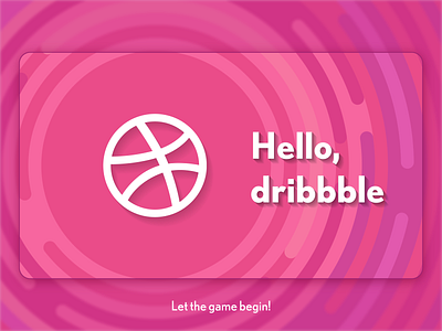 Hello dribbble!