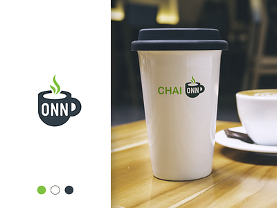 ChaiOnn - Logo Design brand identity branding cafe cafe logo design flat icon illustration logo logo design minimal restaurant branding tea typography