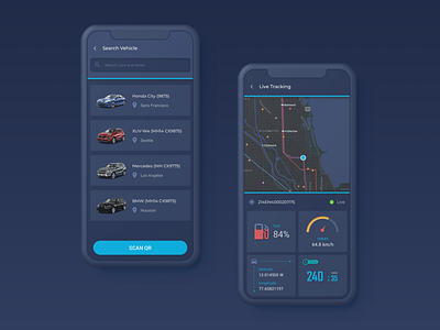 Car Tracking - App concept