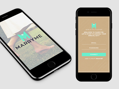 Login - MarryMe App app apple color colours ios iphone login marriage marry