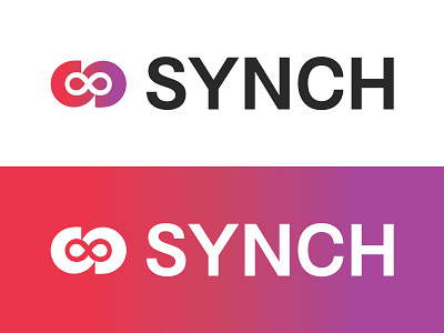 SYNCH with me brand color colours crm design freelancer identity logo technology