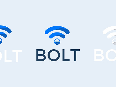 Bolt it on blue bolt brand color colour internet logo security web