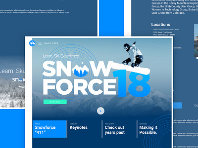 Snowforce '18 Website salesforce web website