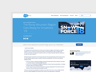 We are on Salesforce's Blog!!!