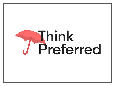Brand Exploration - Insurance brand colours identity insurance logo red think umbrella