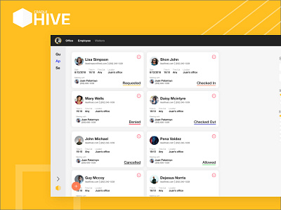 Hive you seen this? app colours design ui ux uxui web app