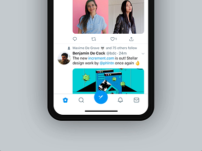 Twitter App is fixed animation app colours design ios ui