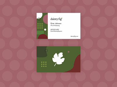 What dainty cards you have! brand busines card colours dainty identity website