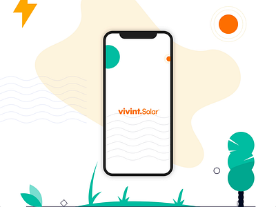 #DesignAnExperience - Vivint Solar App animation app clean colours energy illustration ios solar ui uxui vivint solar