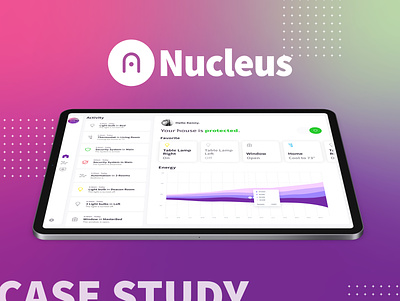 Nucleus Case Study app behance casestudy identity ios ipad pro logo science