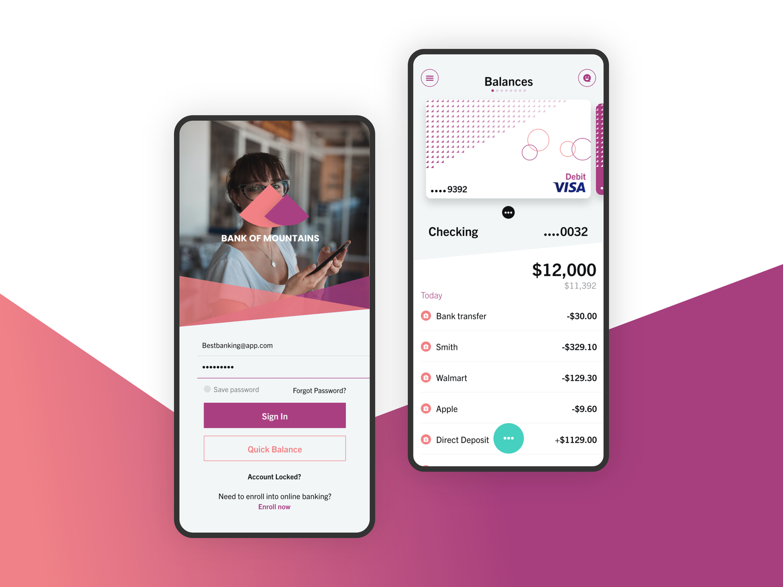 Banking App UI by Chris Cannon on Dribbble