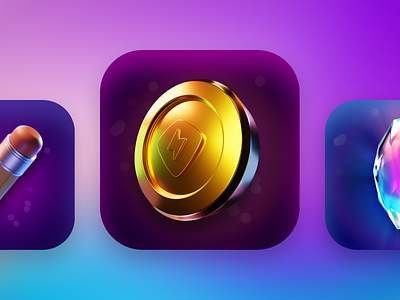Just a Coin Icon 3d app icon blender coin icon illustration logo
