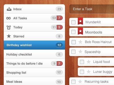 Wunderkit tasks 6wunderkinder lists tasks ui wunderkit