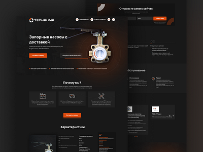 TechPump Landing Page design ui website