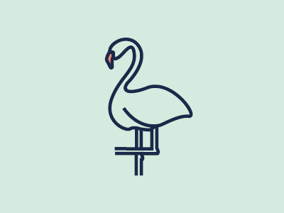 Flamingo animals flamingo icon design illustration logo vector