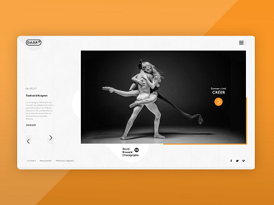 Cie D.A.D.R // 3 choreographer dance interface minimalism movement ui ux