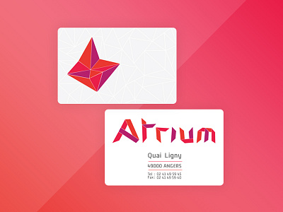 Atrium // 2 angers atrium branding dance design laura hauet logo logotype origami shapes sirius volume