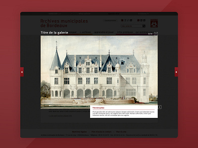Archives Ville de Bordeaux // 2 angers archives bordeaux city design galerie laura hauet ligeo public sirius slide webdesign