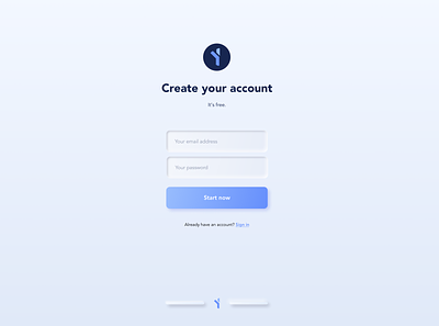 Neumorphism - Signup Page - Minimalist 2020 2020 trend concept design minimalist neumorphism signup signup page