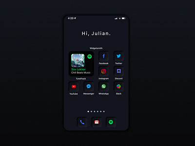 iOS14 icon set - Dark theme