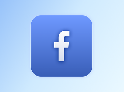 Facebook Icon - 3d exploration 3d 3d icon 3d illustration design facebook icon icons