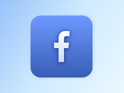 Facebook Icon - 3d exploration