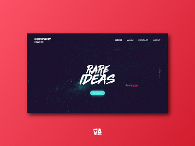 Rare Ideas Landing Page