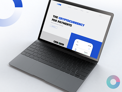 Aiva - cryptocurrency for payments aiva blue blue and white clean concept crypto cryptocurrency design gradient ios logo payments ui web white