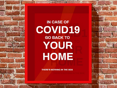 In Case of Covid19 banner coronavirus covid19 design poster sign type typography