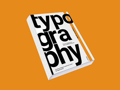 Typography Book Mockup aesthetic book. cover design minimal print typography