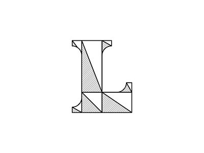 L letter icon lettering logo typography