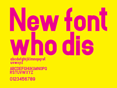 new font