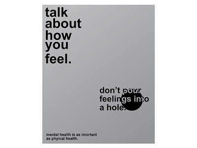 Mental Health Awareness Poster design minimal poster print typography
