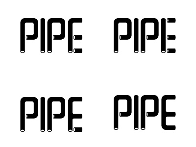 Pipe Logo Concepts branding design icon logo minimal vector web