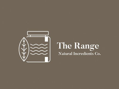 The Range Logo line monoline monoline logo branding logo vector minimal typography design