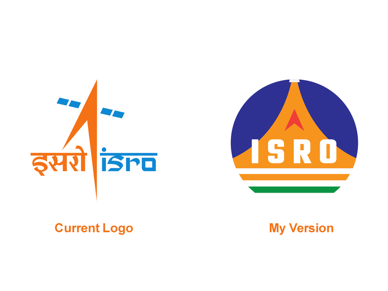 Isro Logo Redesign By Yogesh Kumar On Dribbble