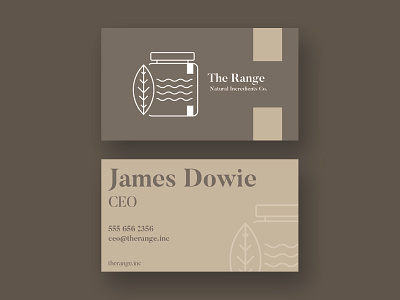 The Range Bsiness Card Design branding design logo minimal print typography vector