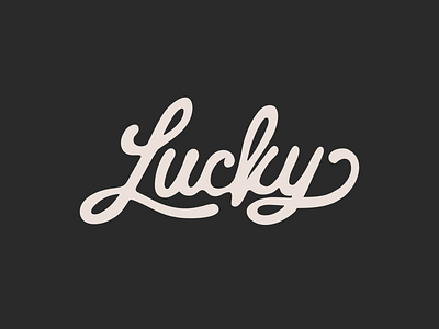 Get Lucky handlettering lucky typedesign