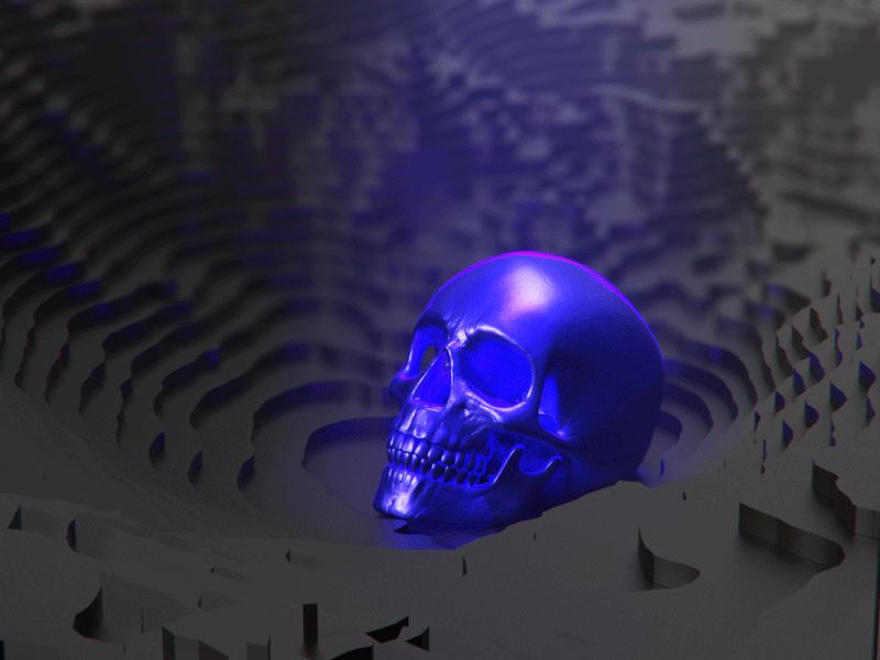 skull 3d abstract alperdurmaz animation art dark design digital artist digital illustration digitalart illustration lighting motiondesigner purple skull skull art visual art