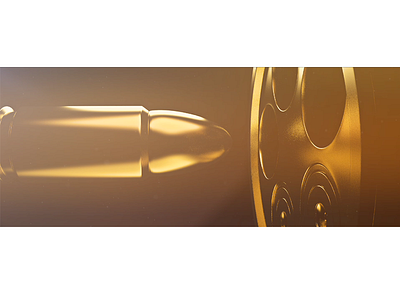 for festival promo 3d alper durmaz animation art bullet desing digitalart gold gun