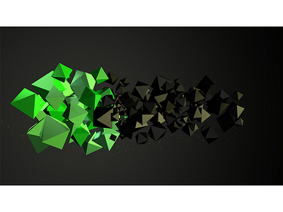 Sound Effect 1 3d abstract alperdurmaz animation art design green lighting motiondesigner rednering