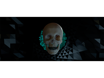 skull #gif style frame 3d alperdurmaz animation art black dark design lighting motiondesigner rednering skull