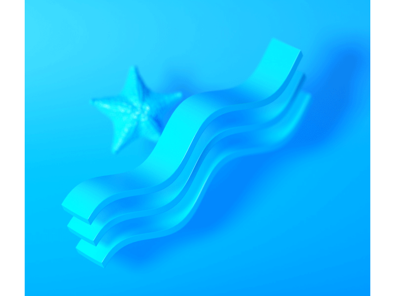 blue wave 3d abstract alperdurmaz animation art blue concept design designer digitalart illustration lighting motiondesigner star summer wave