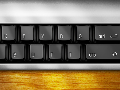 Keyboad Buttons apple benjamin black buttons dandic illustration key keyboard keys photoshop realistic