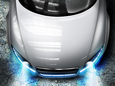 Car 3d audi bency bency designs benjamin dandić designs illustration lights photoshop r8 realistic shine