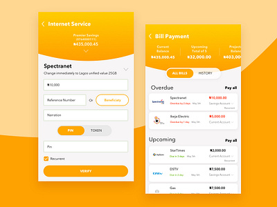 Bank Bill Payment App banking app beneficiaries bill payment bills mobile app recurrent payment