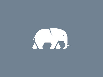 Elephant symbol angles elephant icon logo simple